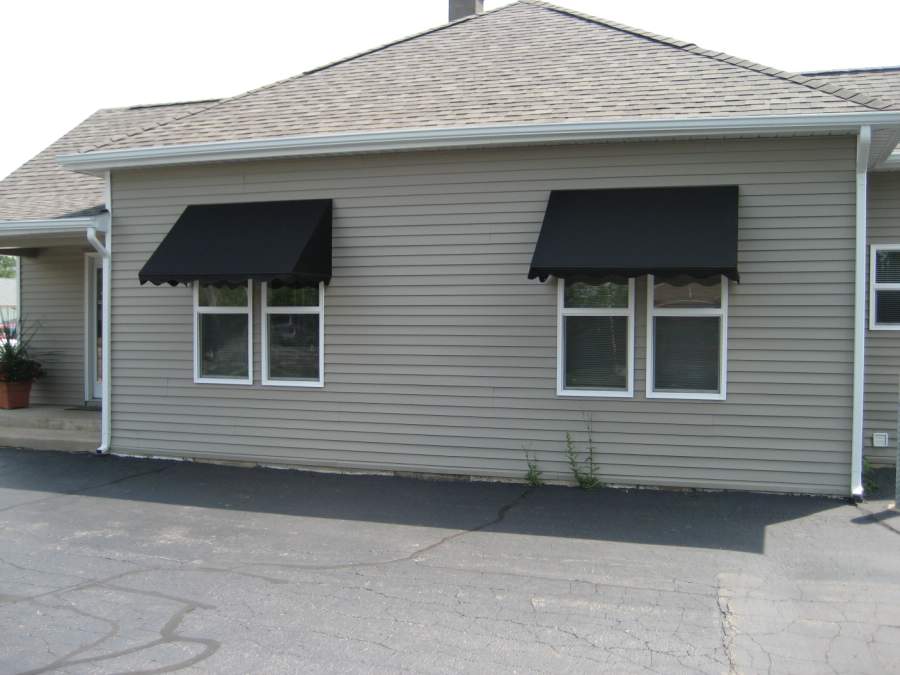 Stationary Window and Door Awnings Sun and Shade Awnings for