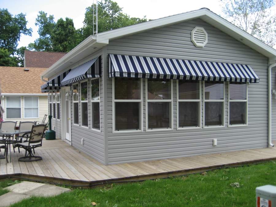 Stationary Window and Door Awnings Sun and Shade Awnings for